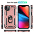 iPhone 13 Dual Colors Ring Magnetic GPS car mount Phone Holder Case