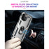 iPhone 13Pro Max Dual Colors Ring Magnetic GPS car mount Phone Holder Case