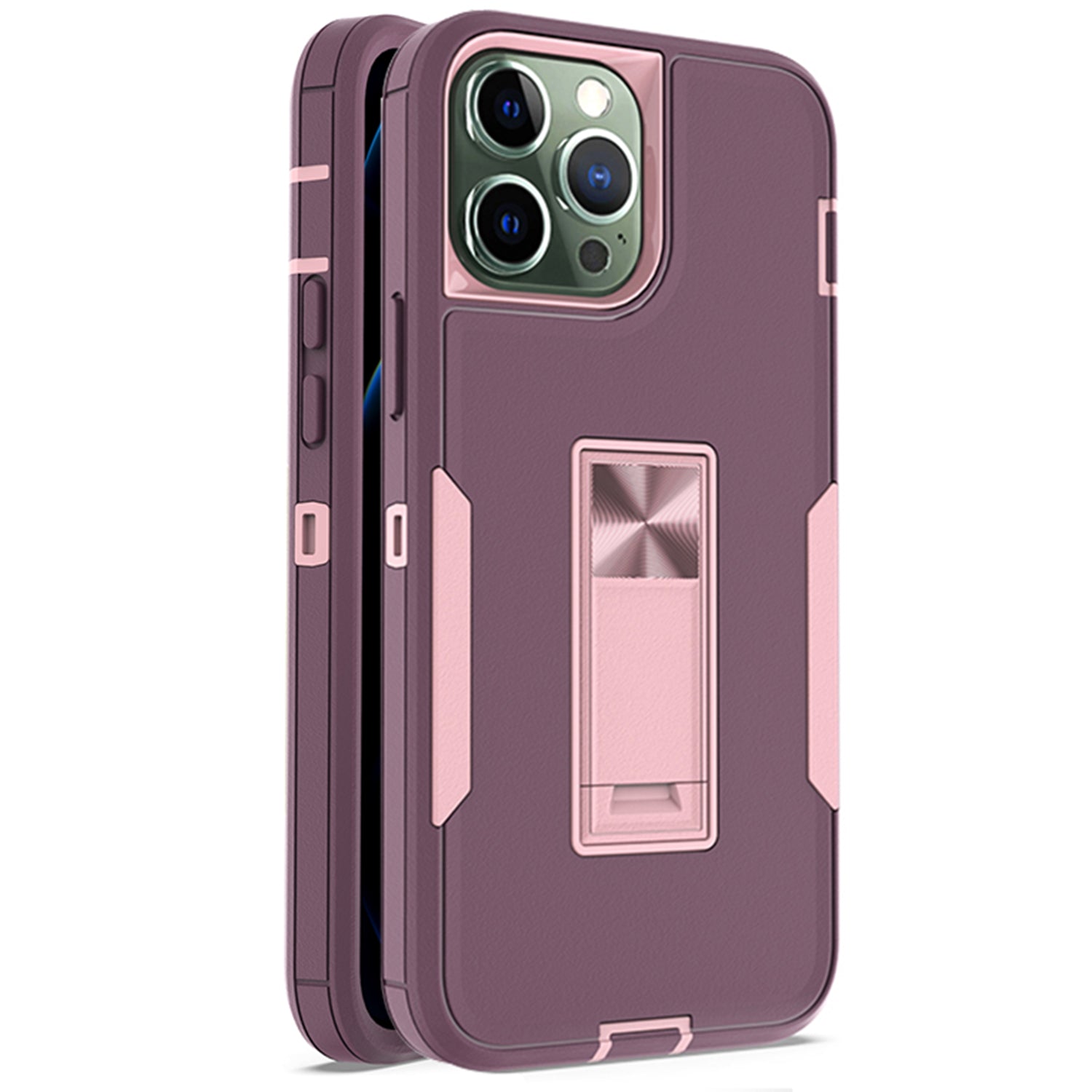 iPhone  13 Pro Kickstand fully protected heavy-duty shockproof case
