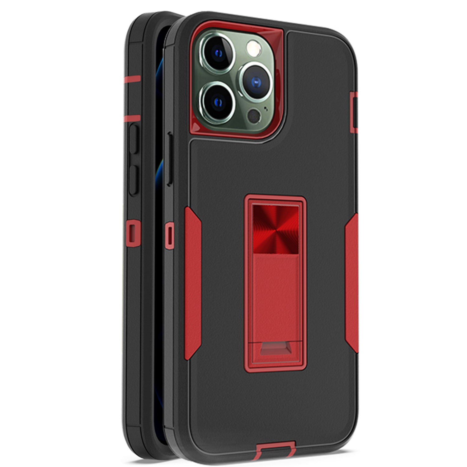 iPhone  13 Pro Kickstand fully protected heavy-duty shockproof case