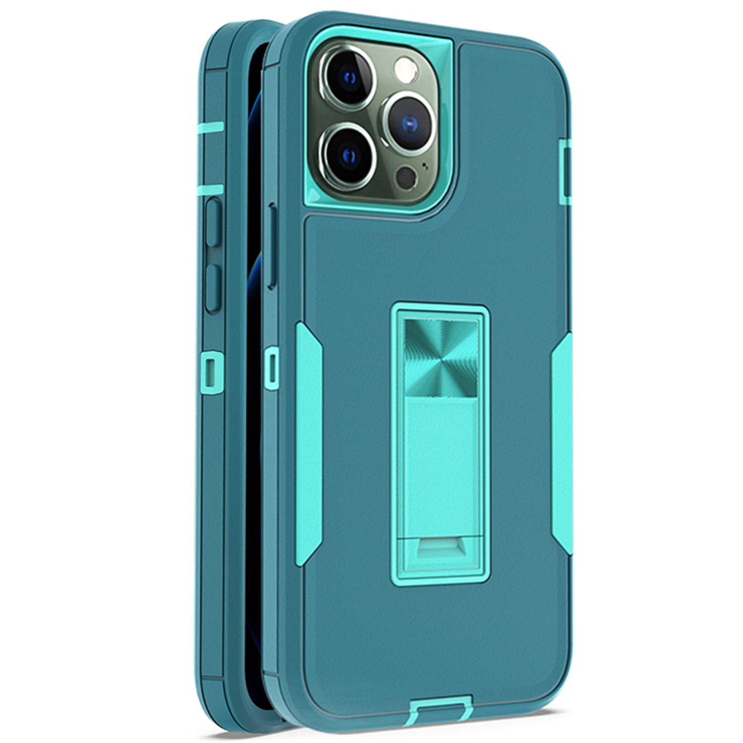 iPhone  13 Pro Kickstand fully protected heavy-duty shockproof case