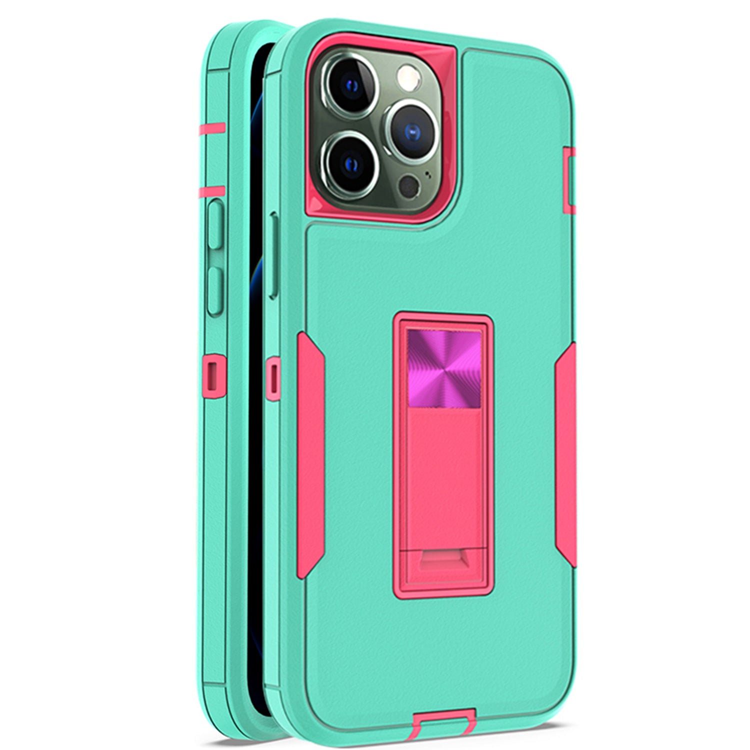 iPhone  13 Pro Kickstand fully protected heavy-duty shockproof case