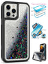 Transparent four corner anti falling quicksand protective case for iPhone 13Pro Max