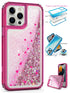 Transparent four corner anti falling quicksand protective case for iPhone 13Pro Max