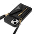 iPhone 14/13 lanyard 2 in 1 Leather card bag case card slots