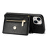iPhone 14/13 lanyard 2 in 1 Leather card bag case card slots