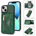 iPhone 14/13 lanyard 2 in 1 Leather card bag case card slots