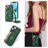 iPhone 14/13 lanyard 2 in 1 Leather card bag case card slots