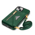 iPhone 14/13 lanyard 2 in 1 Leather card bag case card slots
