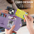 iPhone 14/13 lanyard 2 in 1 Leather card bag case card slots