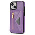 iPhone 14/13 lanyard 2 in 1 Leather card bag case card slots