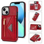 iPhone 14/13 lanyard 2 in 1 Leather card bag case card slots