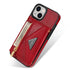 iPhone 14/13 lanyard 2 in 1 Leather card bag case card slots