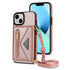 iPhone 14/13 lanyard 2 in 1 Leather card bag case card slots