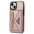 iPhone 14/13 lanyard 2 in 1 Leather card bag case card slots