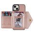 iPhone 14/13 lanyard 2 in 1 Leather card bag case card slots