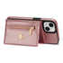 iPhone 14/13 lanyard 2 in 1 Leather card bag case card slots