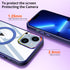 iPhone 14/13 Bracket magnetic absorption colorful lens Case
