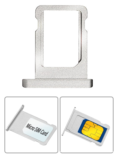 Micro Nano SIM Card Holder Tray Slot Replacement Part for iphone 7&7plus - Silver