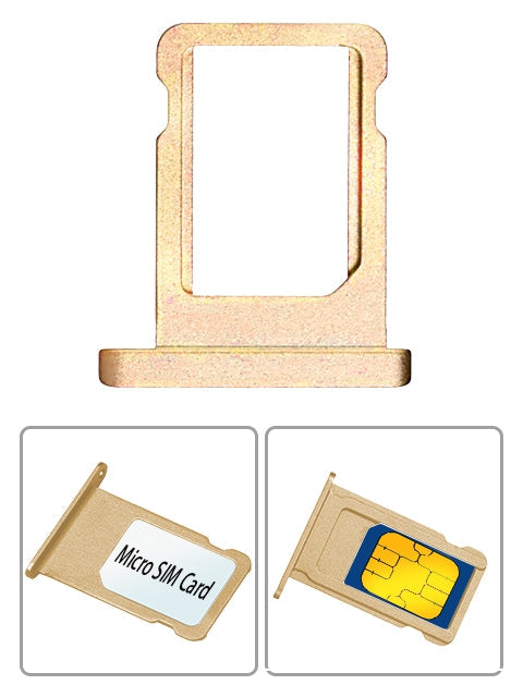 Micro Nano SIM Card Holder Tray Slot Replacement Part for iphone 7&7plus - Gold