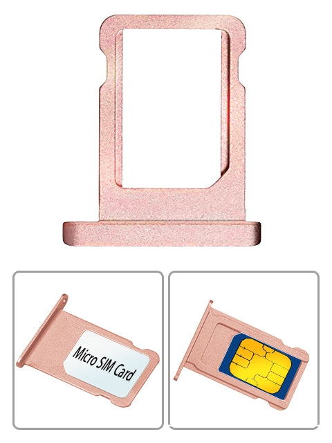 Micro Nano SIM Card Holder Tray Slot Replacement Part for iphone 7&7plus - Rose Gold