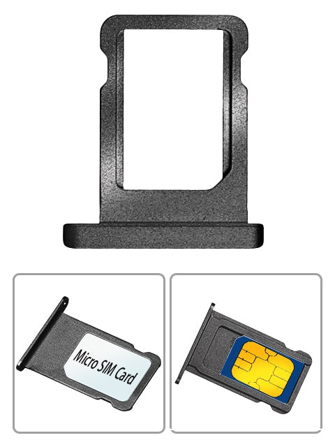 Micro Nano SIM Card Holder Tray Slot Replacement Part for iphone 7&7plus - Black