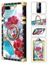 TPU Luxury Shiny Flower Fashion Case with Kickstand for iPhone 8/7 Plus