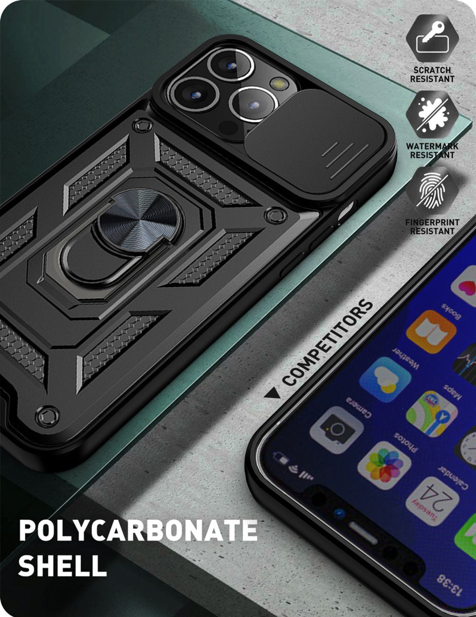 iPhone 13 Pro Sliding window with kickstand Phone Case