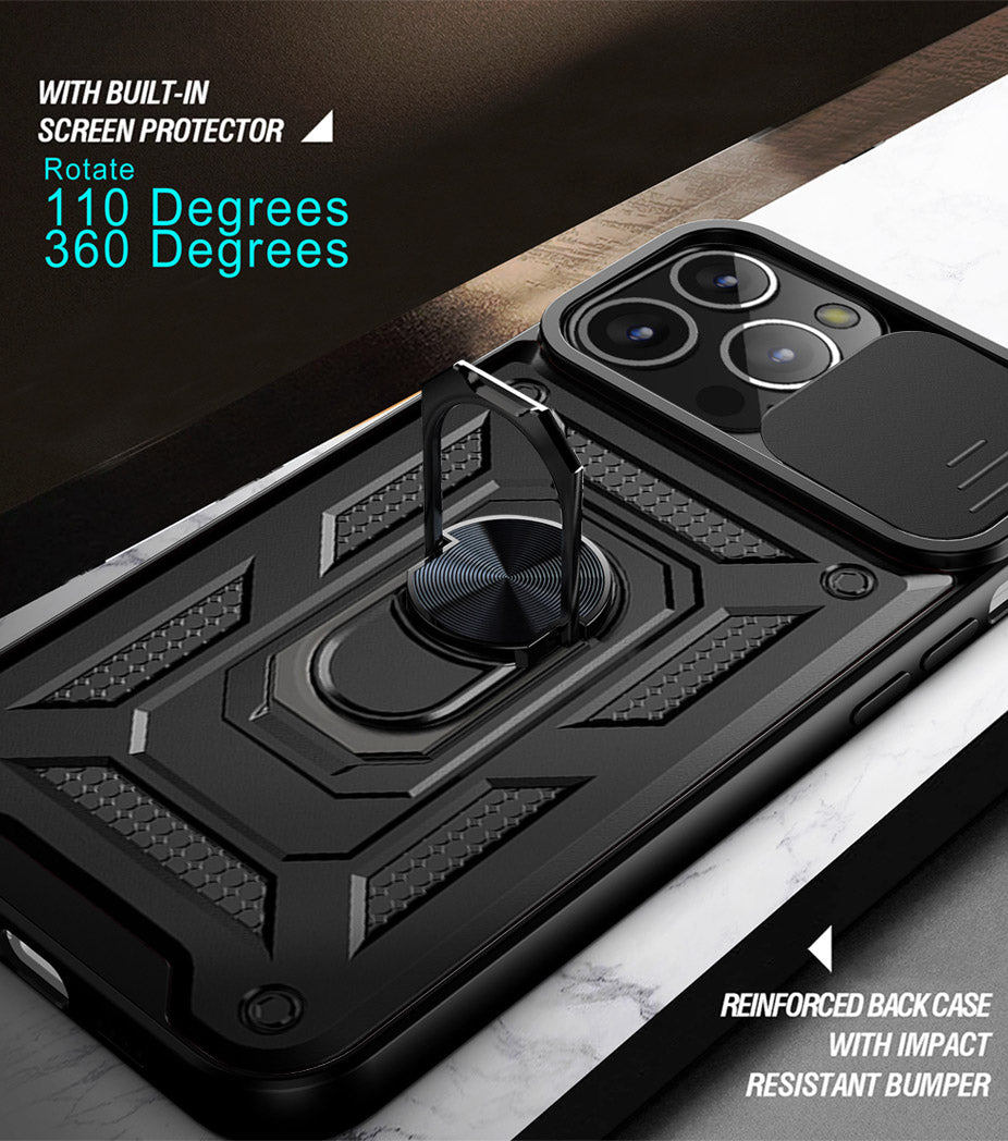 iPhone 13 Pro Sliding window with kickstand Phone Case