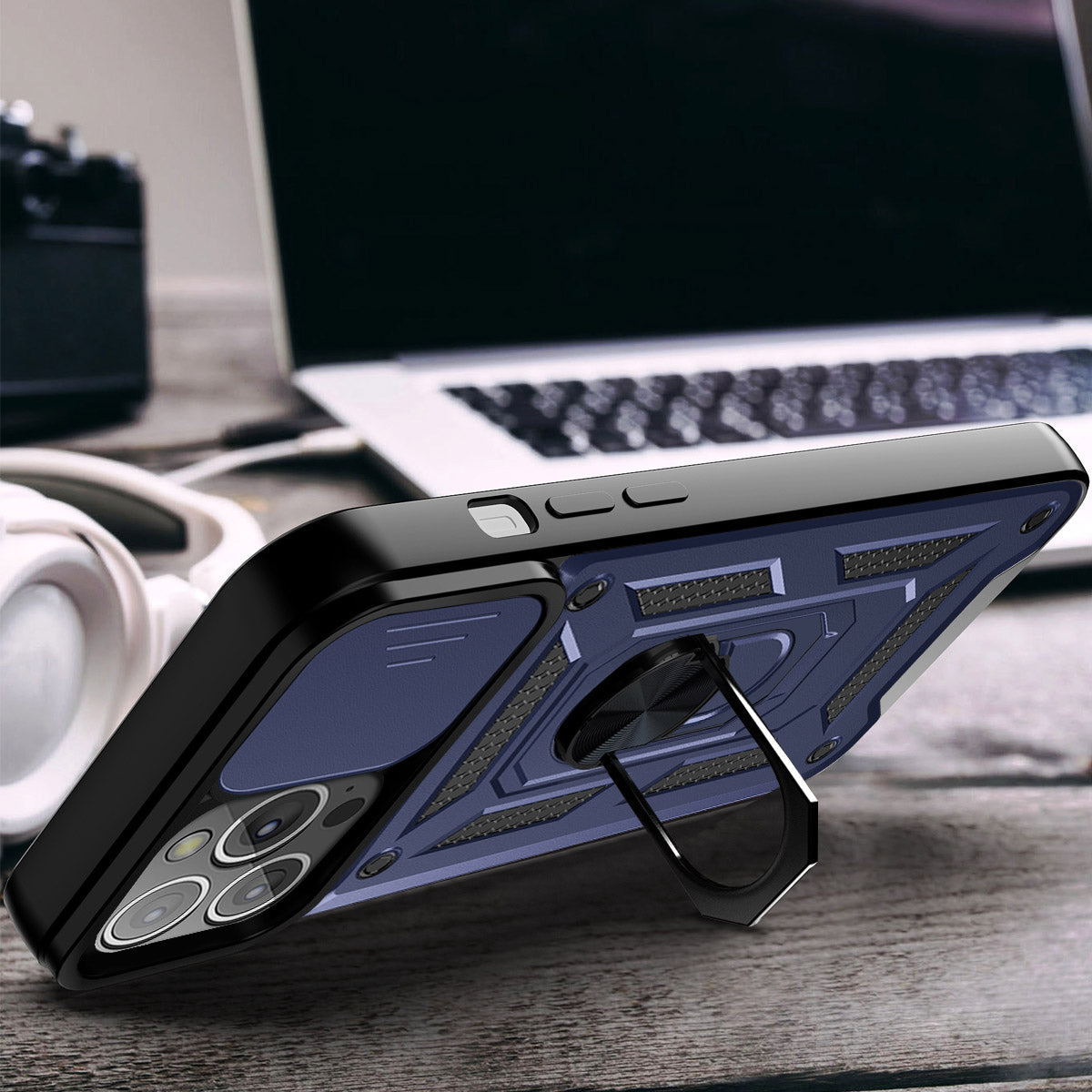 iPhone 13 Pro Sliding window with kickstand Phone Case