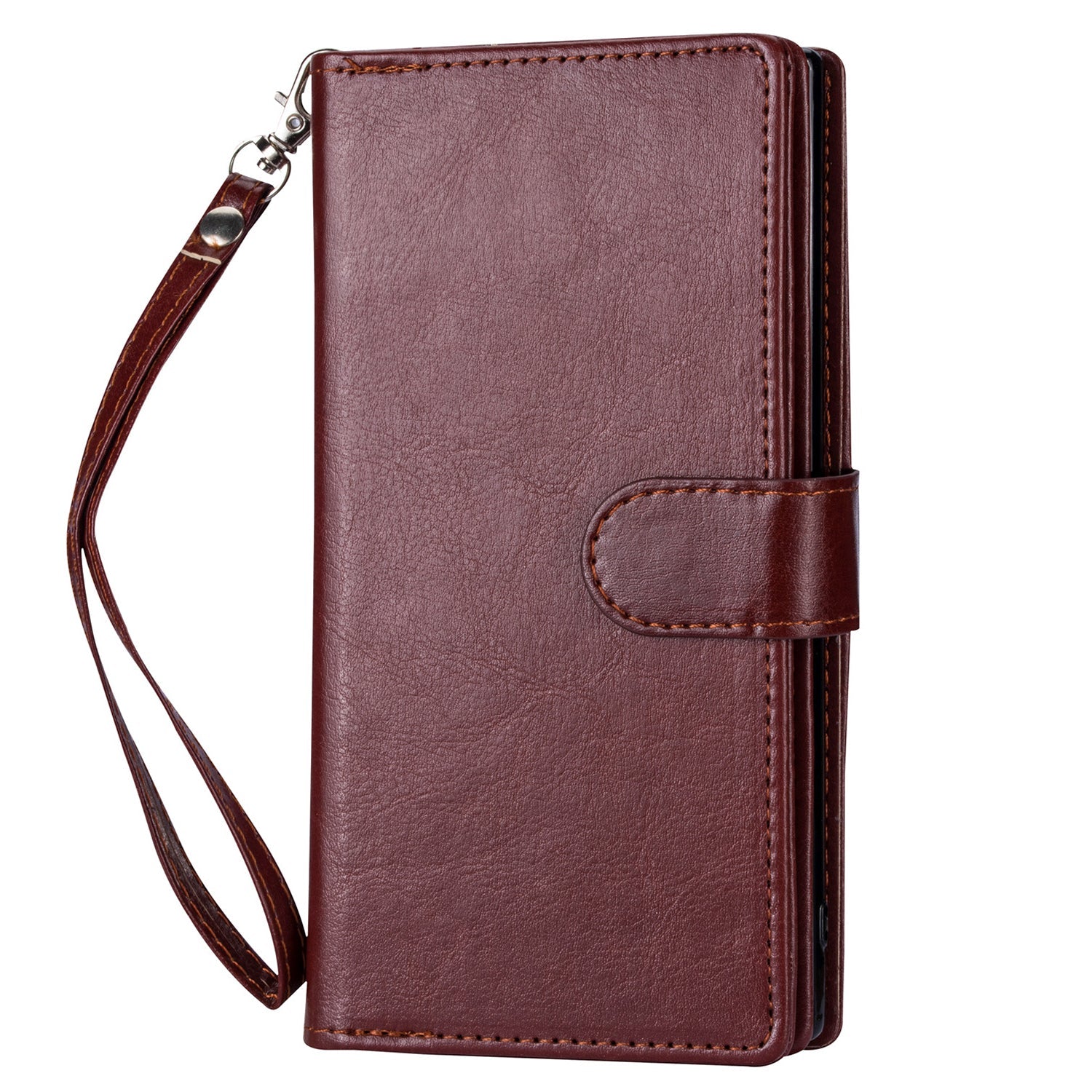 Samsung Galaxy S23 Ultra 2 IN 1 Leather Wallet Case with 9 Credit Card Slots and Removable Back Cover
