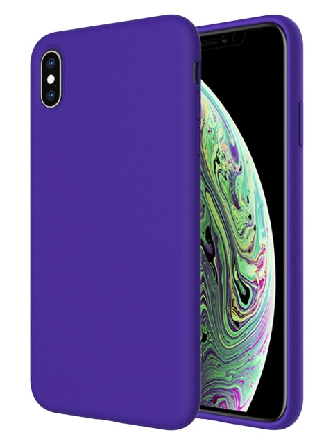 Colorful Liquid Silicone Gel Rubber Case for iPhone Xs Max