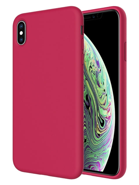 Colorful Liquid Silicone Gel Rubber Case for iPhone Xs Max