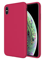 Colorful Liquid Silicone Gel Rubber Case for iPhone Xs Max