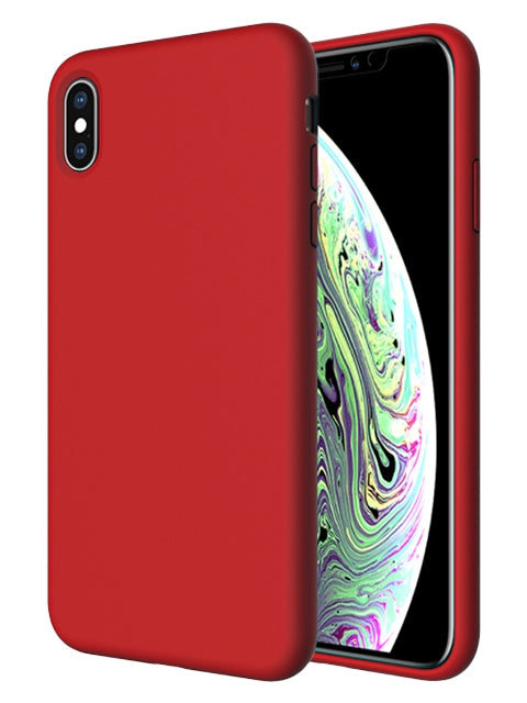 Colorful Liquid Silicone Gel Rubber Case for iPhone Xs Max
