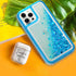 Transparent four corner anti falling quicksand protective case for iPhone 13Pro Max