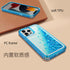 Transparent four corner anti falling quicksand protective case for iPhone 13Pro Max