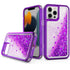 Transparent four corner anti falling quicksand protective case for iPhone 13Pro Max