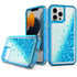 Transparent four corner anti falling quicksand protective case for iPhone 13Pro Max