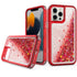 Transparent four corner anti falling quicksand protective case for iPhone 13Pro Max