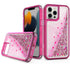 Transparent four corner anti falling quicksand protective case for iPhone 13Pro Max