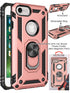 iPhone  8 / 7 / 6 Dual Colors Ring Magnetic GPS car mount Phone Holder case