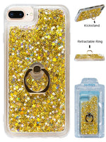 iPhone 8/ 7/ 6 Plus Floating Glitter Star Ring Phone Holder Case