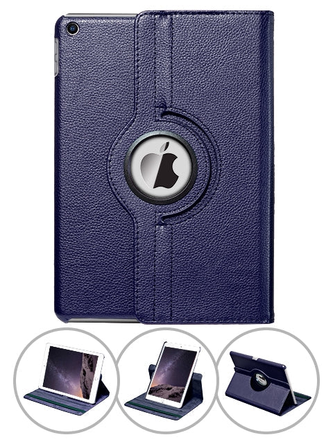 360 Degrees Rotating Leather Standing Case for iPad Mini 3
