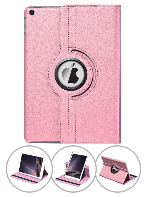360 Degrees Rotating Leather Standing Case for iPad Mini 3