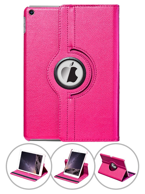 360 Degrees Rotating Leather Standing Case for iPad Mini 3