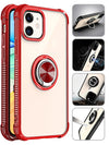 Transparent Ring Magnetic GPS car mount Phone Holder Case for iPhone 11 (6.1") Case