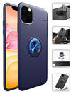 Ring Magnetic GPS car mount Phone Holder Case for iPhone 11 Pro Max  (6.5") Case - Dark Blue