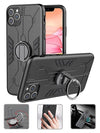 Ring Magnetic GPS car mount Phone Holder Case for iPhone 11 Pro Max (6.5") Case - Black