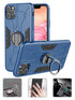 Ring Magnetic GPS car mount Phone Holder Case for iPhone 11 Pro Max (6.5") Case - Blue